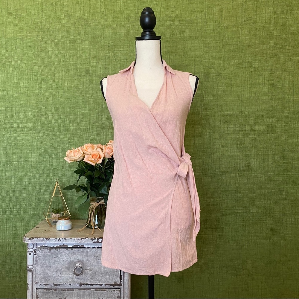 Linen Wrap Dress